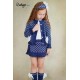 Rahigo SS26 Navy Girls 3 pc set Skirt, Blouse, Cardigan 26189