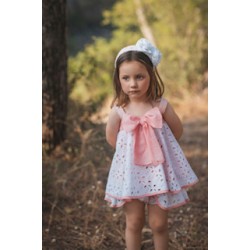 Rochy SS26 - Peach and White Dress - 26883 Rochy SS26 - Peach and White Dress - 26883