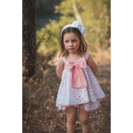 Rochy SS26 - Peach and White Dress - 26883