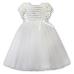 Sarah Louise SS26 070139AA Girls Ivory Ceremonial Ballerina Dress
