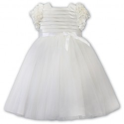 Sarah Louise SS26 070139AA Girls Ivory Ceremonial Ballerina Dress