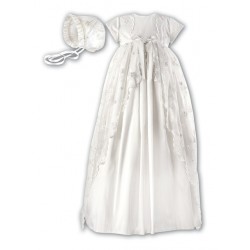 Sarah Louise SS26 001133AASP Girls Ivory Ceremonial Christening Dress