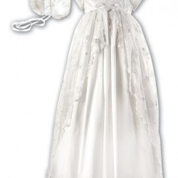 Sarah Louise SS26 001133AASP Girls Ivory Ceremonial Christening Dress