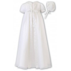 Sarah Louise Ivory Christening Dress & Bonnet 001058