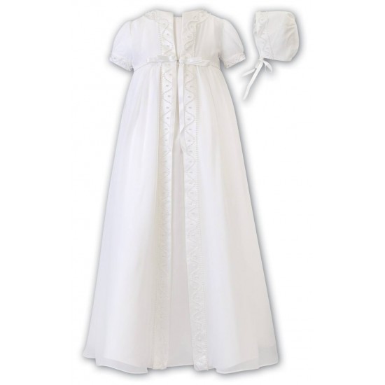 Sarah Louise Ivory Christening Dress & Bonnet 001058 Sarah Louise Ivory Christening Dress & Bonnet 001058