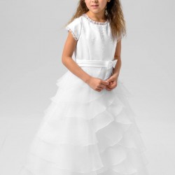 Sarah Louise White Ceremonial Ankle Length Dress 090071 Sarah Louise White Ceremonial Ankle Length Dress 090071