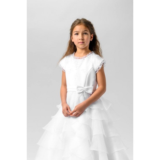 Sarah Louise White Ceremonial Ankle Length Dress 090071