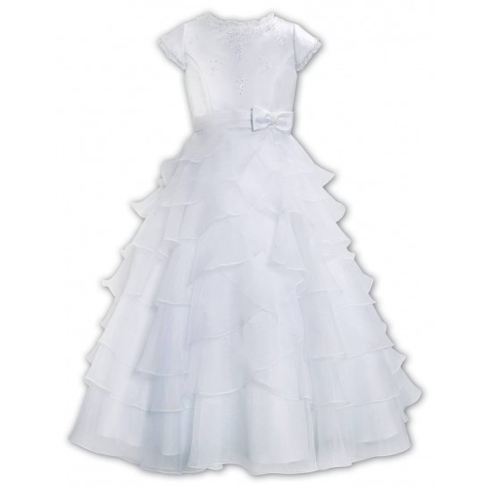 Sarah Louise White Ceremonial Ankle Length Dress 090071