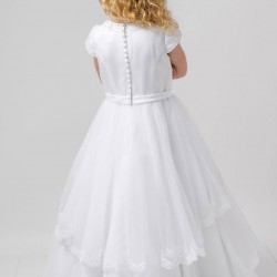 Sarah Louise White Ceremonial Ankle Length Dress 090062 Sarah Louise White Ceremonial Ankle Length Dress 090062