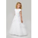 Sarah Louise White Ceremonial Ankle Length Dress 090062