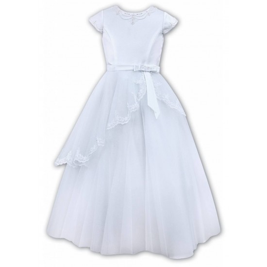 Sarah Louise White Ceremonial Ankle Length Dress 090062