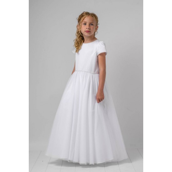 Sarah Louise White Ceremonial Ankle Length Dress 090032