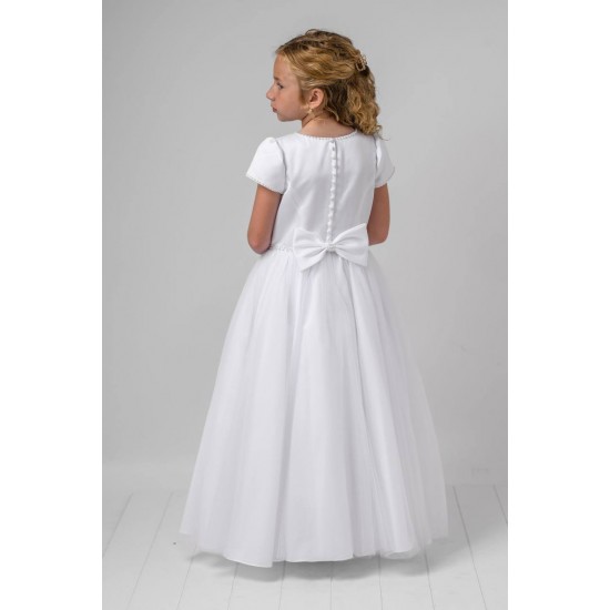 Sarah Louise White Ceremonial Ankle Length Dress 090032