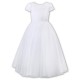 Sarah Louise White Ceremonial Ankle Length Dress 090032