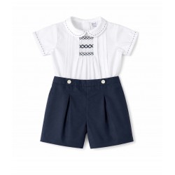 Sarah Louise navy 2-piece set