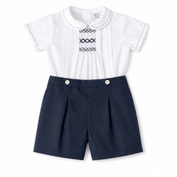 Sarah Louise navy 2-piece set