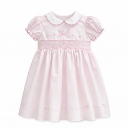 Sarah Louise pink smock dress