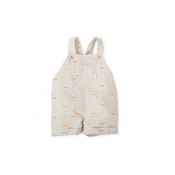 Tutto Piccolo SS26 Boys Tangerine and Grey T-shirt and Dungaree set 1620S26-1160S26