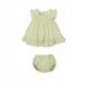 Tutto Piccolo SS26 Girls Lime Dress and Pants Set 1223S26