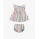 Tutto Piccolo SS26 Girls Multicoloured Dress and Pants Set 1232S26
