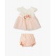 Tutto Piccolo SS26 Girls Petal Dress and Pants Set 1221S26