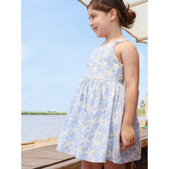 Tutto Piccolo SS26 Girls Porcelain Dress 3210S26 Tutto Piccolo SS26 Girls Porcelain Dress 3210S26