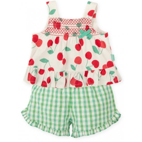 Tutto Piccolo SS26 Girls Red 2 Pieces set 2720S26 Tutto Piccolo SS26 Girls Red 2 Pieces set 2720S26
