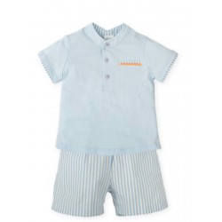 Tutto Piccolo SS26 Boys Porcelain 2 Pieces set 2707S26 Tutto Piccolo SS26 Boys Porcelain 2 Pieces set 2707S26