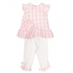 Tutto Piccolo SS26 Girls Pink 2 Pieces set 2736S26 Tutto Piccolo SS26 Girls Pink 2 Pieces set 2736S26