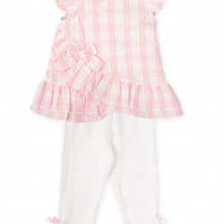 Tutto Piccolo SS26 Girls Pink 2 Pieces set 2736S26 Tutto Piccolo SS26 Girls Pink 2 Pieces set 2736S26