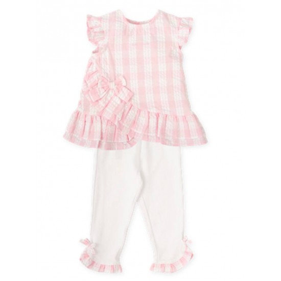 Tutto Piccolo SS26 Girls Pink 2 Pieces set 2736S26 Tutto Piccolo SS26 Girls Pink 2 Pieces set 2736S26